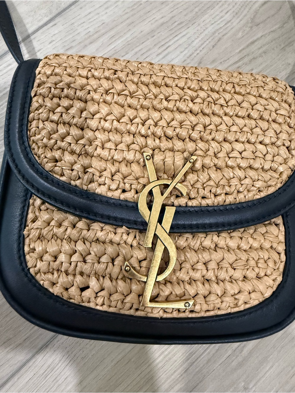 Saint Laurent Raffia Kaia Bag - Picture 2 of 9